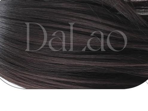 Dalao Home - Bitter Wine - Daily Lolita Short Wig Eight-character Bangs Short Black Tea