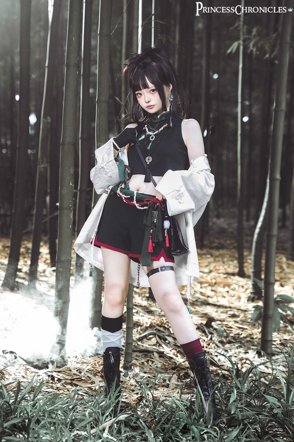 Princess Chronicles - Bamboo Panda - Han Lolita Shirt Full Set Chinese Style Unisex Set