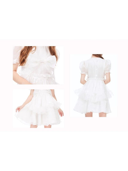 Bubble Sleeve Puffy Cake Dress【s0000006956】
