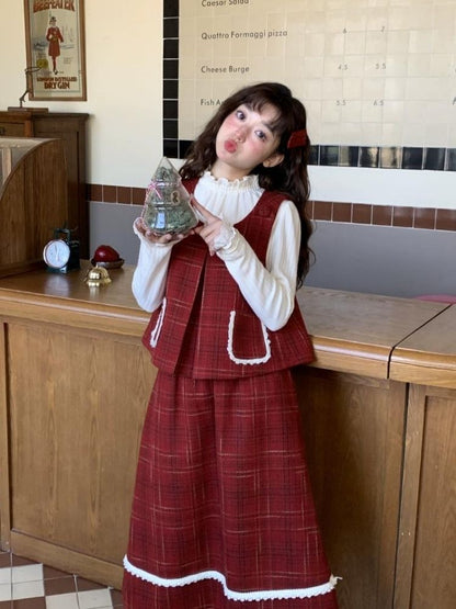 Holiday Vibe Sense Plaid Two Piece Set【s0000005875】