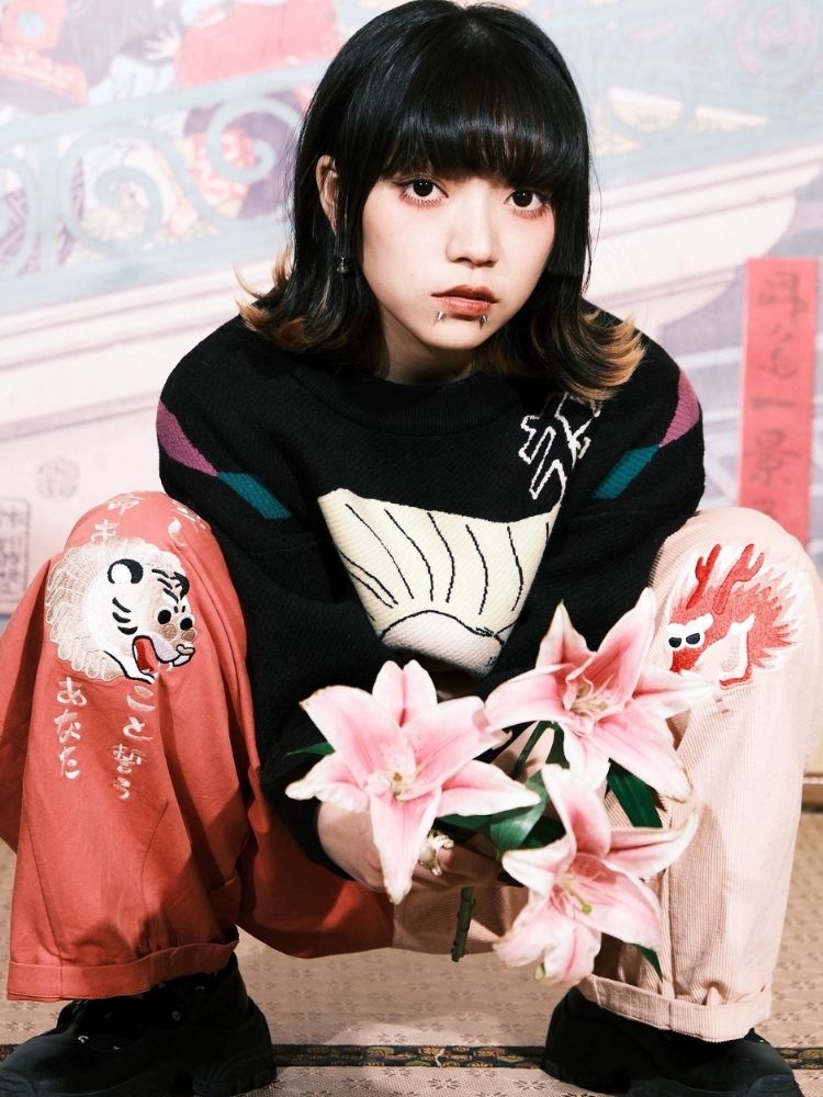 Jacquard Retro Couple Sweater【s0000003619】