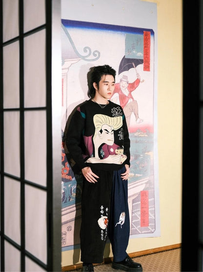 Jacquard Retro Couple Sweater【s0000003619】