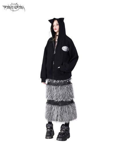 Cat Ears Concept Hooded Double Pullover【s0000004834】