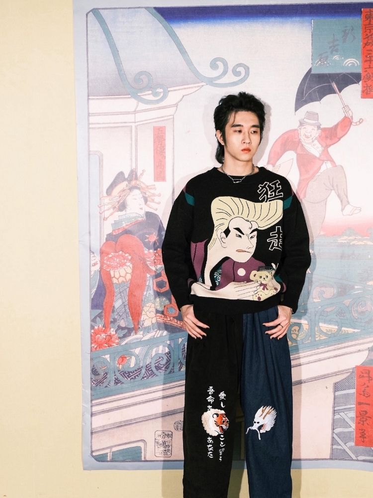 Jacquard Retro Couple Sweater【s0000003619】