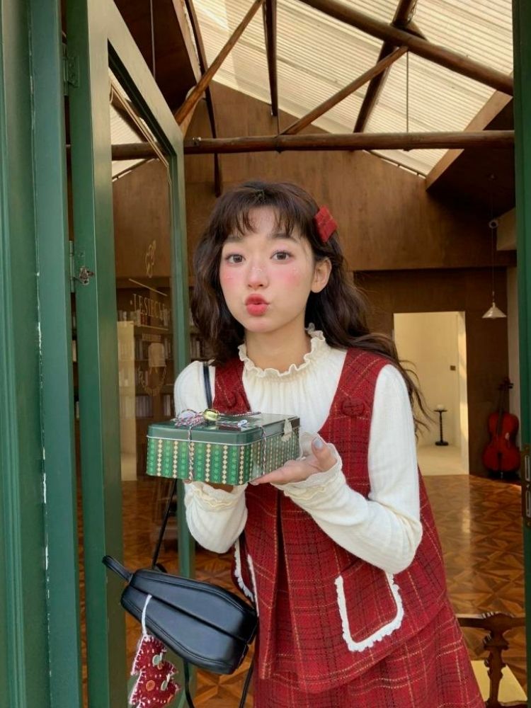 Holiday Vibe Sense Plaid Two Piece Set【s0000005875】