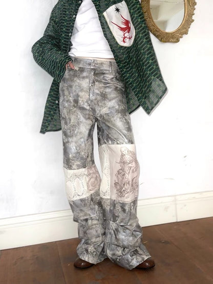 Tie-Dye Printed Casual Pants【s0000005064】