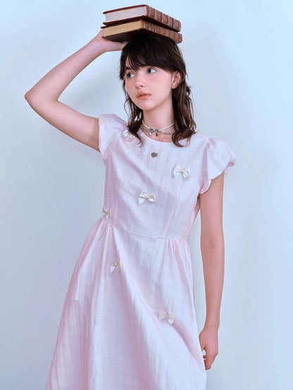 Cloud Sleeve Chiffon Dress【s0000007056】