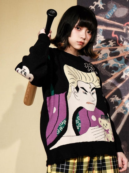 Jacquard Retro Couple Sweater【s0000003619】