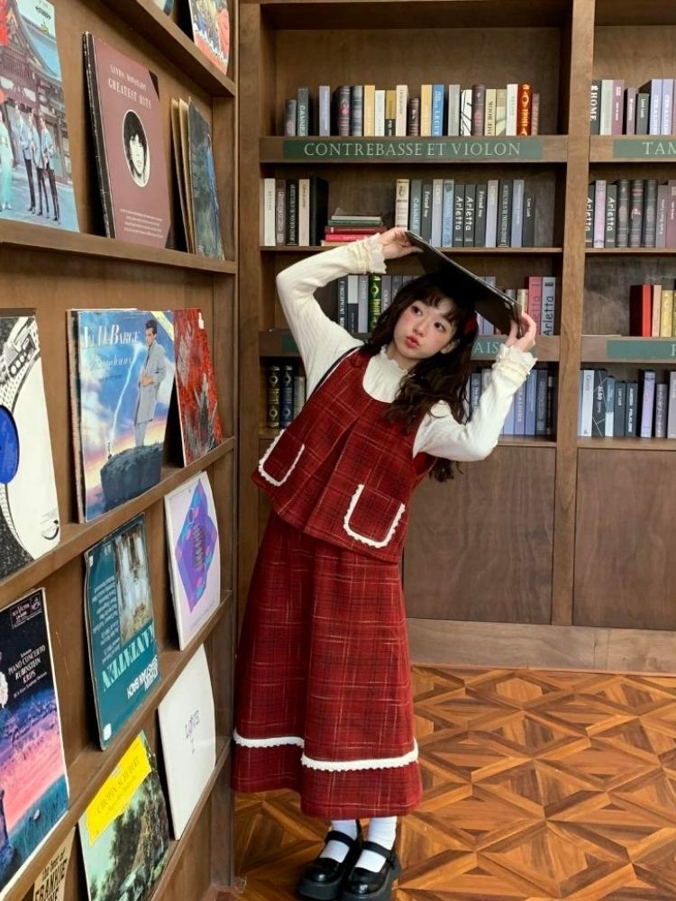 Holiday Vibe Sense Plaid Two Piece Set【s0000005875】