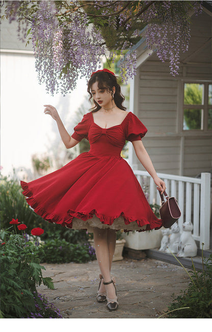 Beleganty - Miss Rebecca - Pure Color Elegant Lolita OP Dress