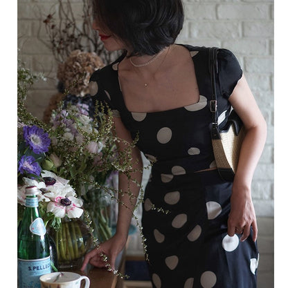 Duchess polka dot vintage skirt