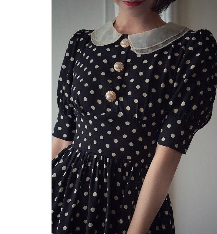 retro polka dot dress