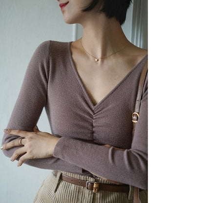 Retro slim knit for ladies