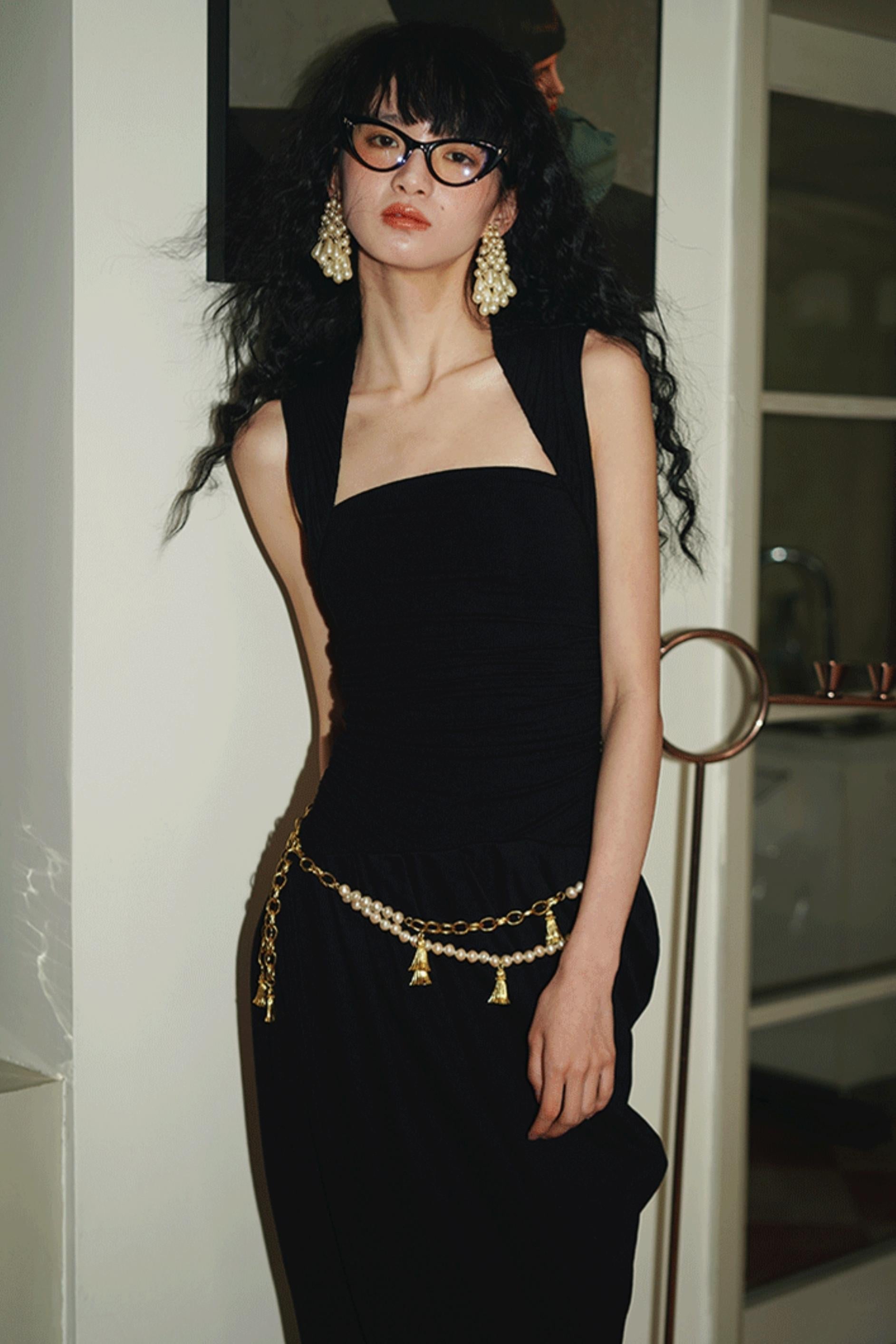 Western Style Draped Dress