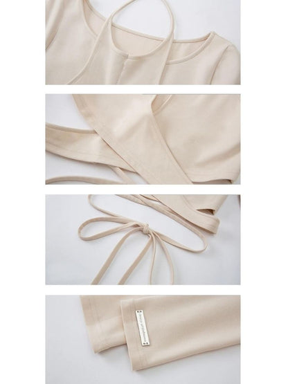 Fake two-piece knitted sweater【s0000003235】