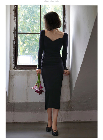 elegant lady slim knit