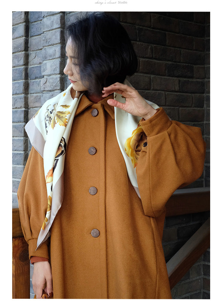 Western lady classical wool coat