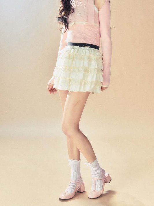 Sweet A-Line Cake Mini Skirt【s0000008067】