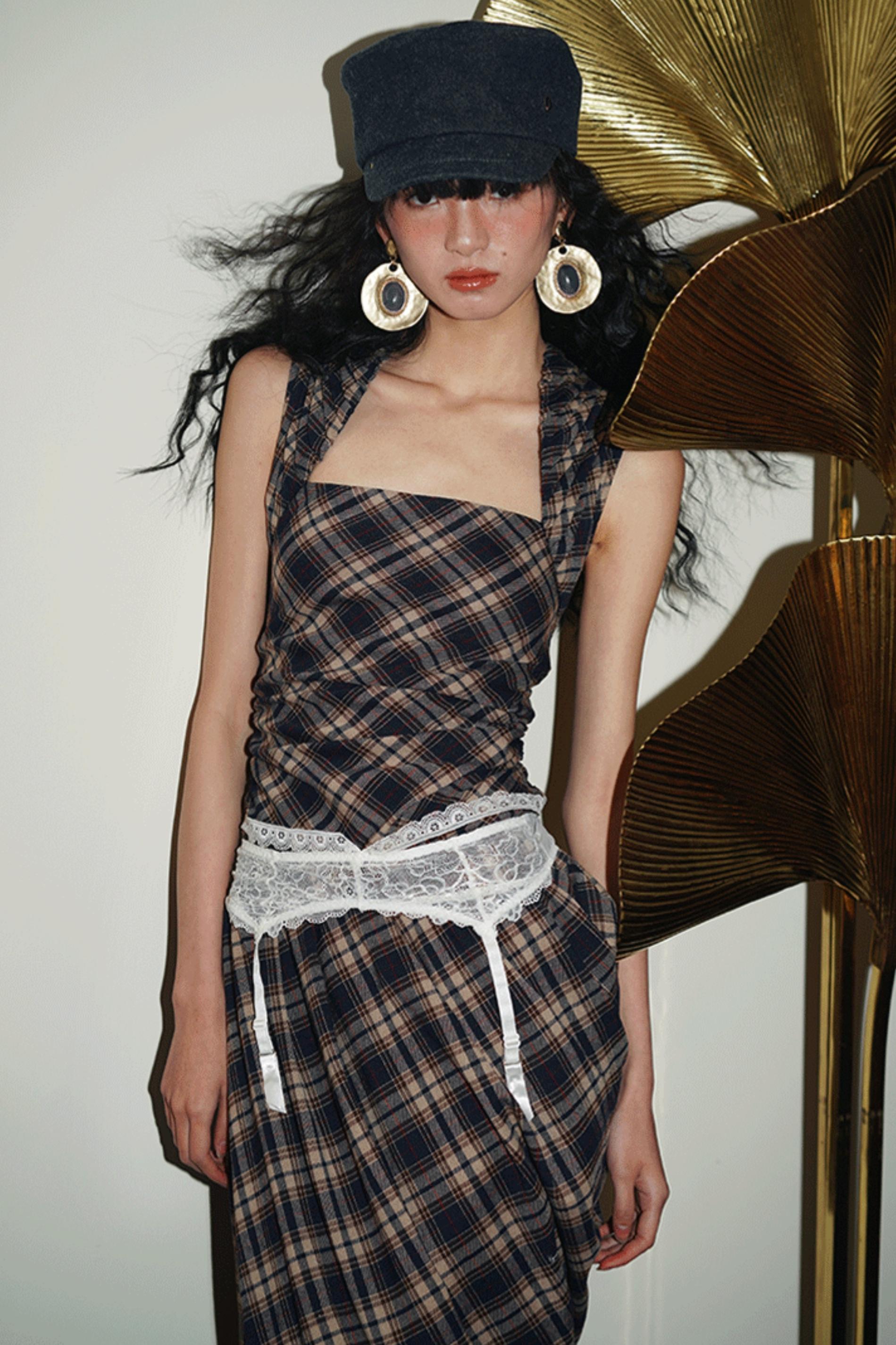 Floral Asymmetrical Crop Dress