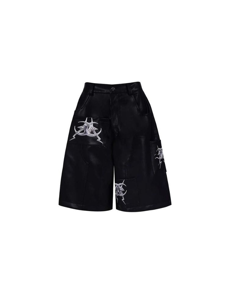 Pocket leather pants【s0000003708】