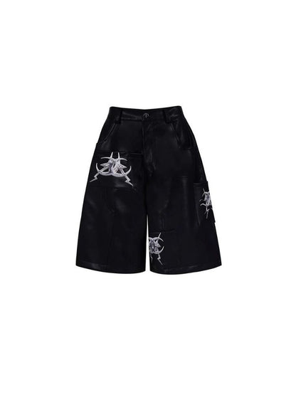 Pocket leather pants【s0000003708】