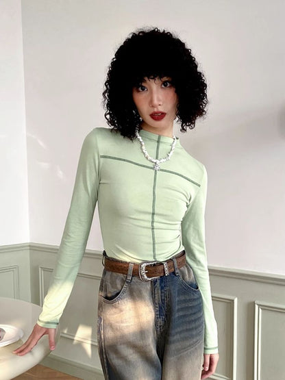 Stitching High Neck Inner T-Shirt【s0000007120】