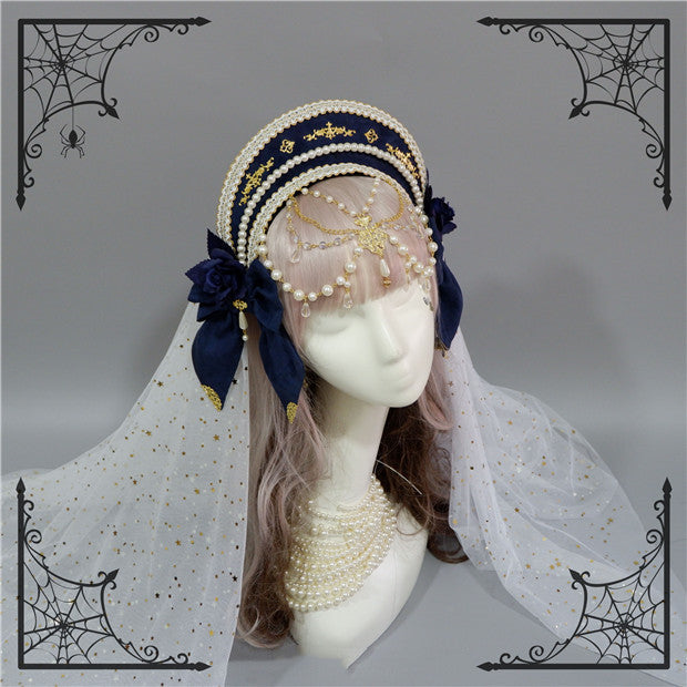 Fox Cherry-Lolita Palace Retro Gorgeous Flowers Headdress