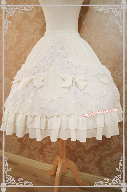 Strawberry Witch - Flower Wedding Lolita Pure White Romantic Full Set