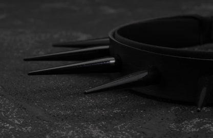 Strange Sugar - Punk Gothic Lolita KC Faux Leather Rivet Hair Accessories