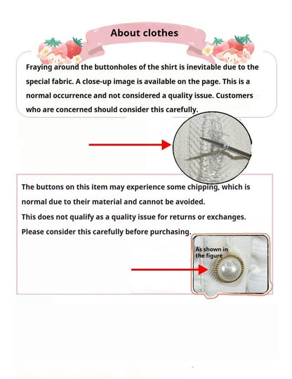 DMFS Lolita - Classic Lolita Blouse Mutton Sleeves Lolita Shirt