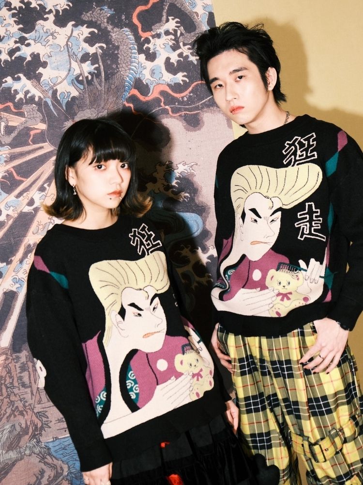Jacquard Retro Couple Sweater【s0000003619】