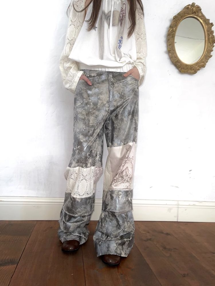 Tie-Dye Printed Casual Pants【s0000005064】
