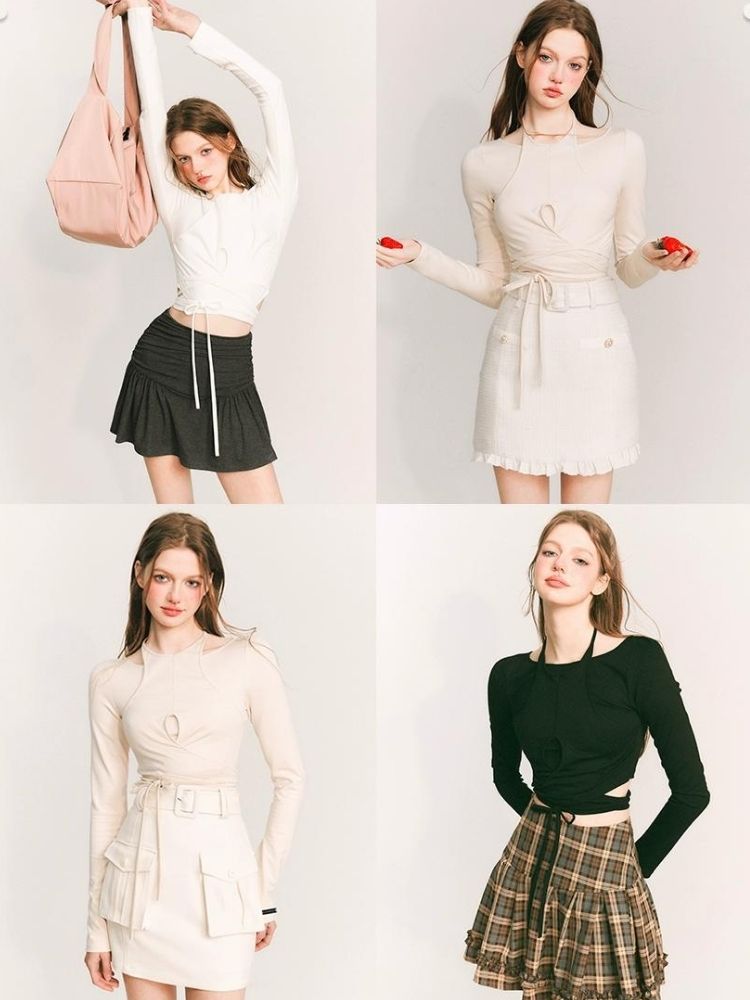 Fake two-piece knitted sweater【s0000003235】