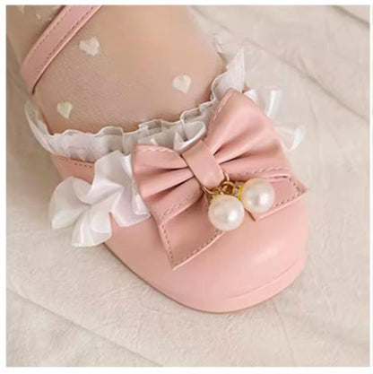 Yana - Chinese Style Yana - Plus size Qi Lolita Shoes Bow Pearl Lolita Sandal