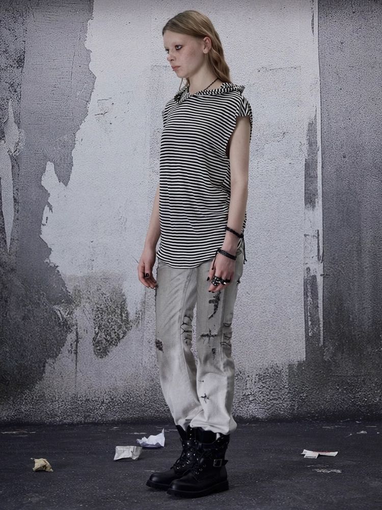 Retro Spice Girls Striped T-Shirt【s0000006698】