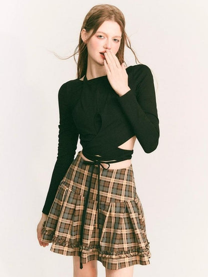 Fake two-piece knitted sweater【s0000003235】