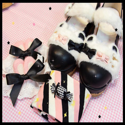 Yukine's Box - Macaron Lolita Cute Stripe Socks