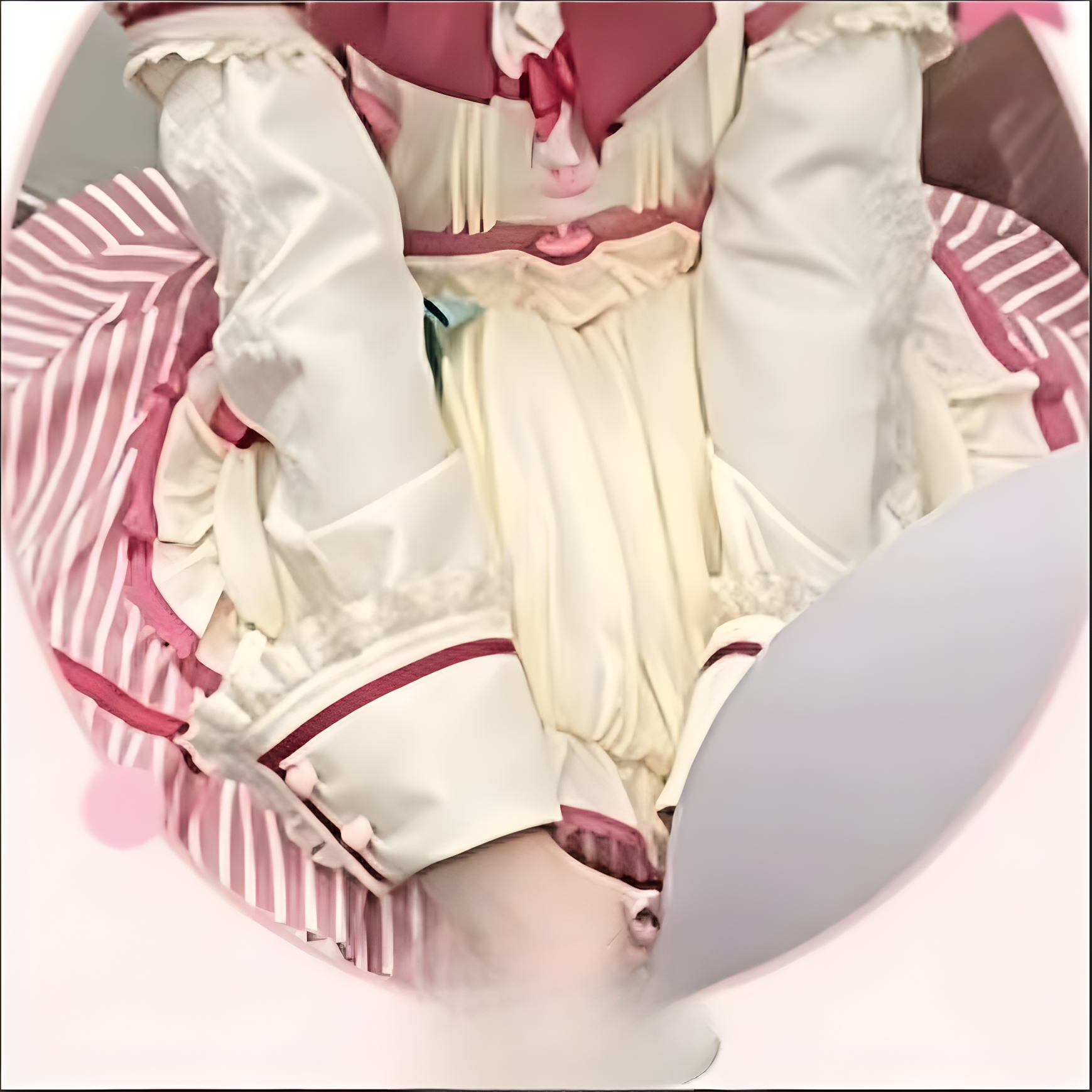 Sakurahime - Berry Bubble - Kawaii Lolita OP Tiered Ruffles Apron Lolita Dress