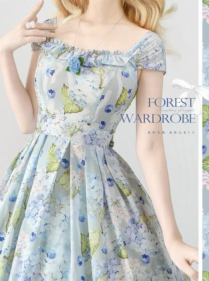 Forest Wardrobe - Forest Basket 3.0 - Vintage Lolita JSK Dress for Summer