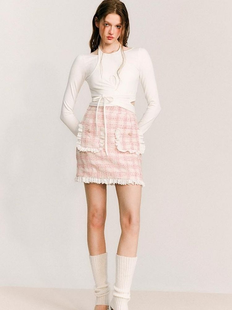 Fake two-piece knitted sweater【s0000003235】