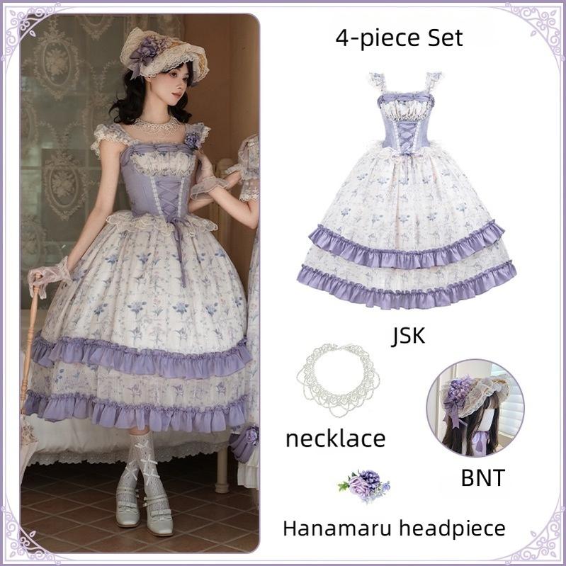 With PUJI - Iris Secret - Twins Lolita Summer Dress, Empire OP, Bodice JSK