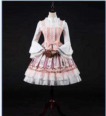 Manyiluo - Elegant Lolita A-type Adjustable Fishbone Pannier