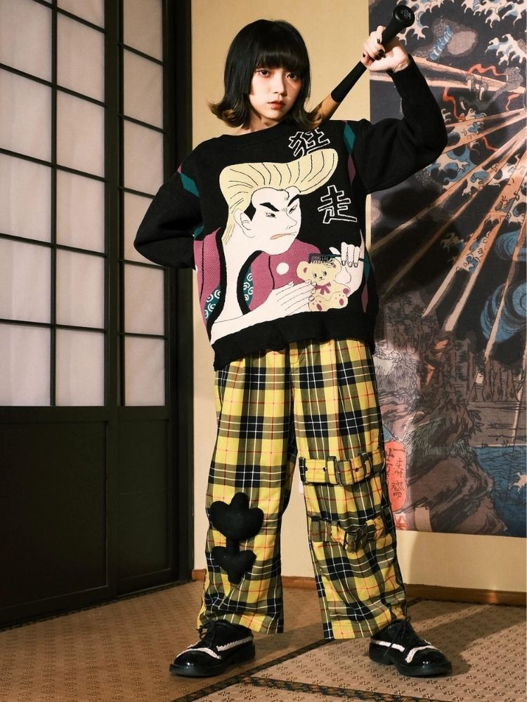 Jacquard Retro Couple Sweater【s0000003619】