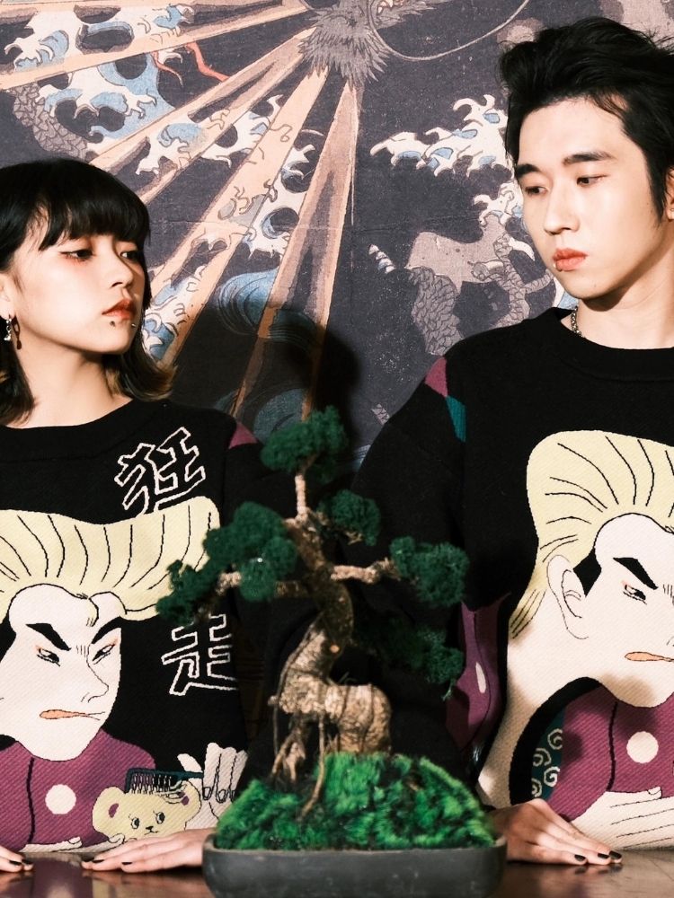 Jacquard Retro Couple Sweater【s0000003619】