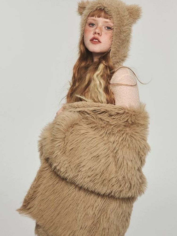 Winter mink knit jacket vest【s0000004128】