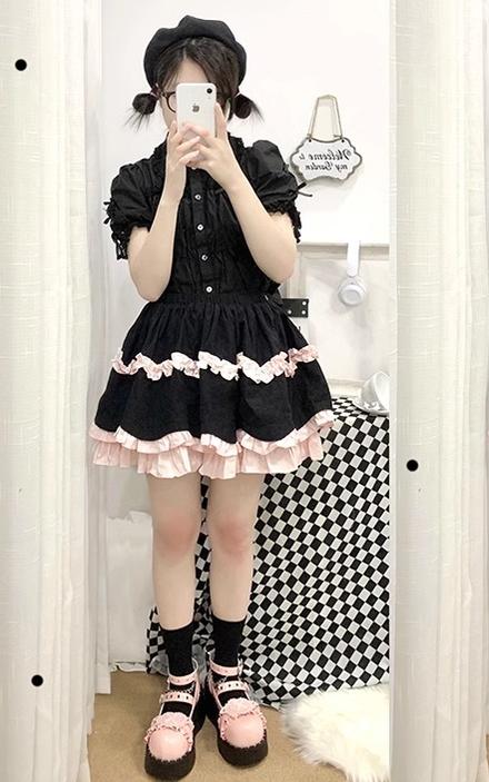 Beauty Bunny - Sweet Academy - Gothic Lolita Shoes Thick Sole Y2K Lolita Shoes