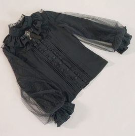 Kencrlo - Dim Moonlight - Classic Lolita Chiffon Yarn Inner Blouse