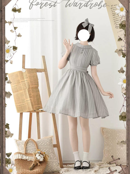 Forest Wardrobe - Forest Gallery - Classic Lolita OP Dress Country Style Tencel Dress