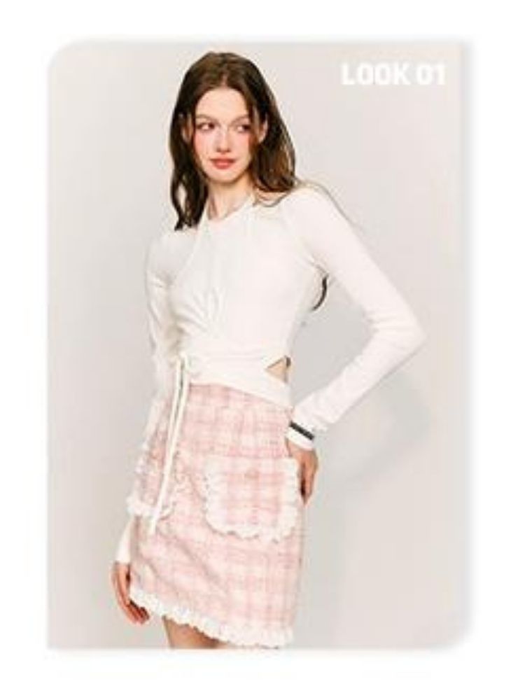 Fake two-piece knitted sweater【s0000003235】