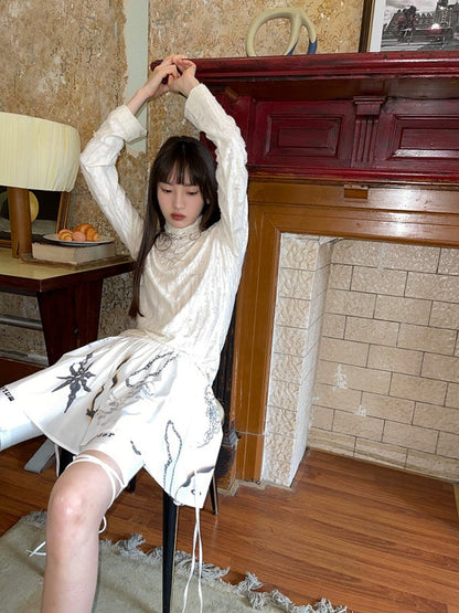 Ripped Turtleneck Long Sleeved Bottoming Shirt【s0000003882】